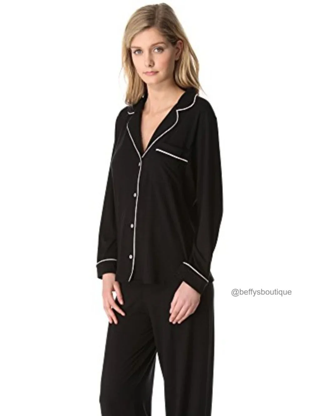 Eberjey Gisele Pajama Set Long Sleeve Modal PJs Women's Sleepwear